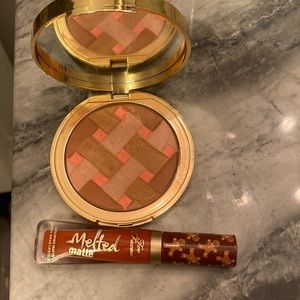 Too faced sweetie pie blush/bronzer & lipgloss